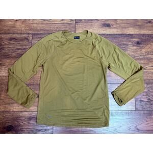Janji Helio Tech Tee Long Sleeve Running T-Shirt Olive Green Men’s Sz Medium NWT